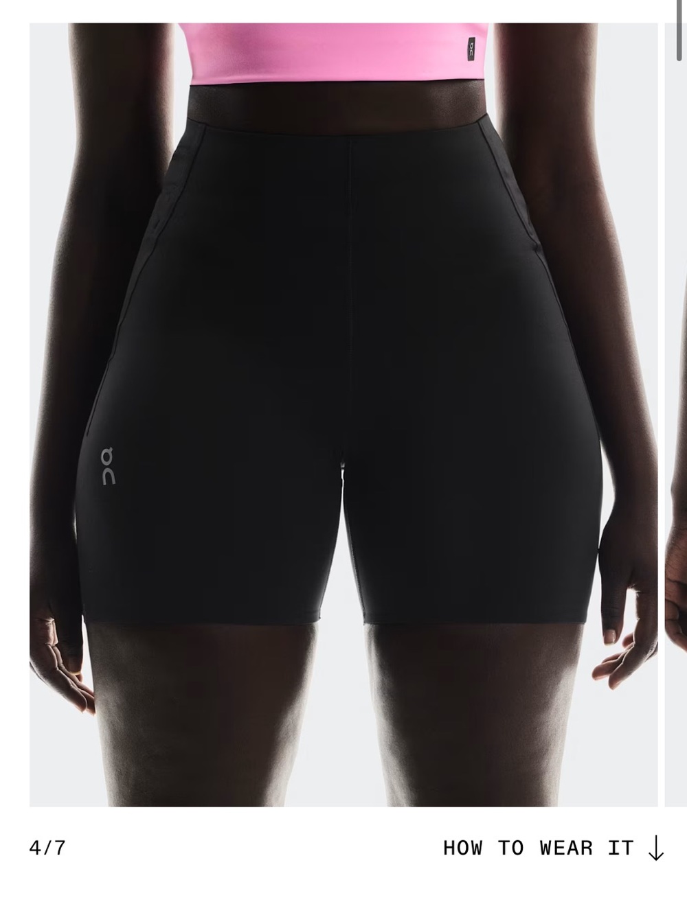 On Running Black Train Tights Short